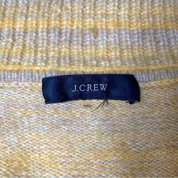 J.Crew Italian Space-Dyed 1/2 Zip Wool Cashmere Knit Sweater Womens Size Sml/Med - Picture 8 of 16